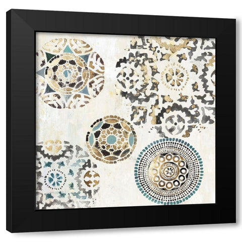 Rounded II  Black Modern Wood Framed Art Print with Double Matting by Reeves, Tom