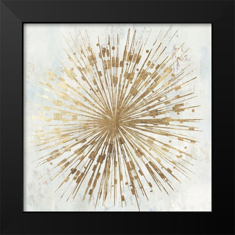 Golden Star Black Modern Wood Framed Art Print by Reeves, Tom