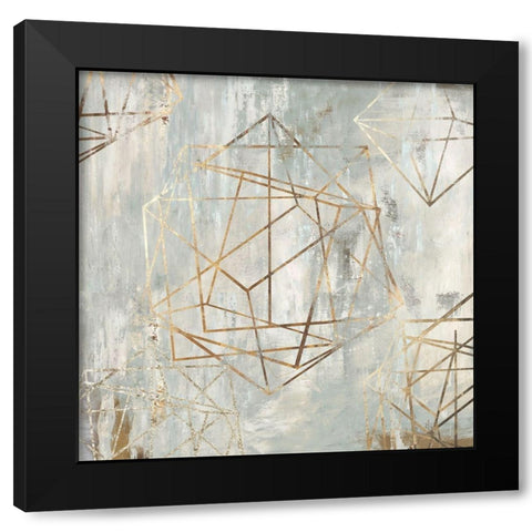 Elements  Black Modern Wood Framed Art Print by Reeves, Tom