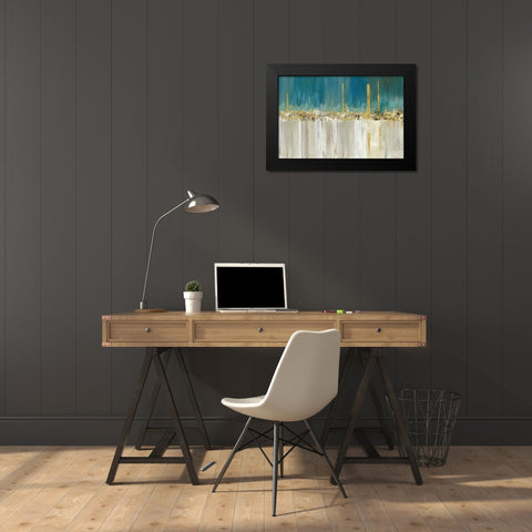Shine A Light I Black Modern Wood Framed Art Print by Reeves, Tom