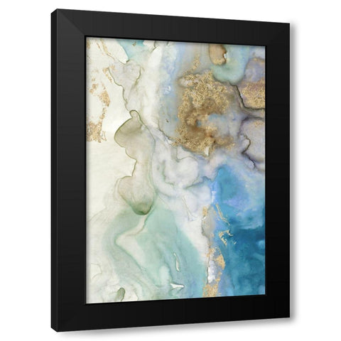 Emerald Pool I  Black Modern Wood Framed Art Print with Double Matting by Reeves, Tom