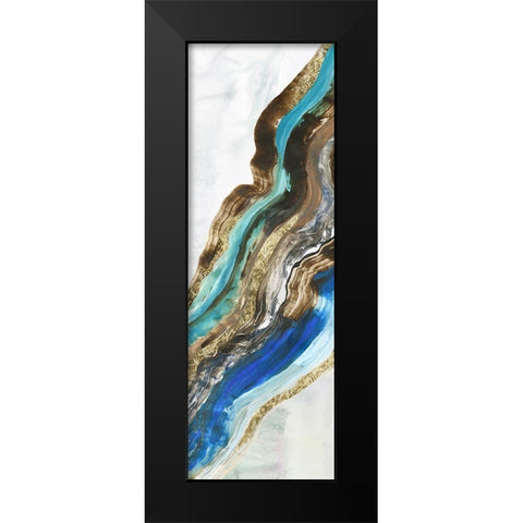 Crystalised I  Black Modern Wood Framed Art Print by Reeves, Tom