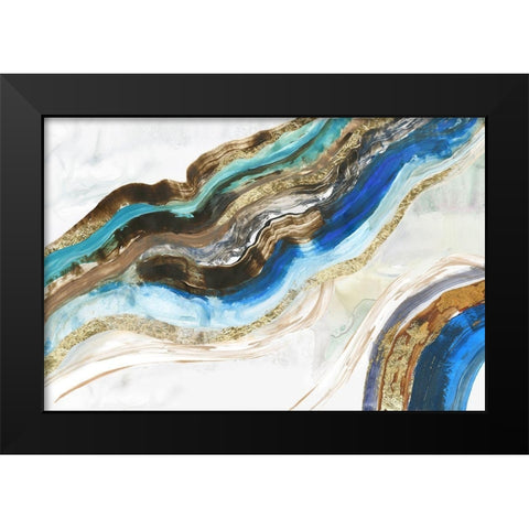 Crystalised III  Black Modern Wood Framed Art Print by Reeves, Tom