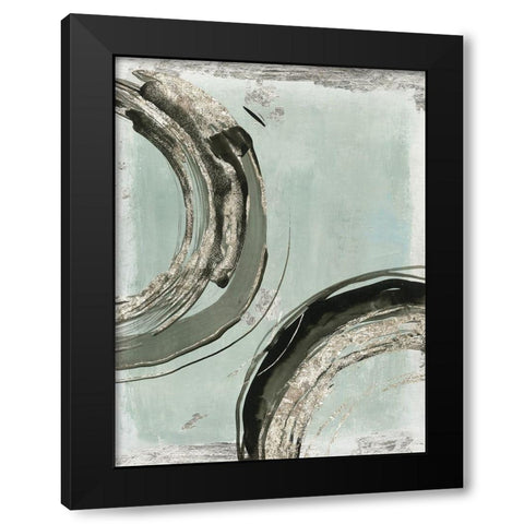 Consistent I  Black Modern Wood Framed Art Print with Double Matting by Tom Reeves