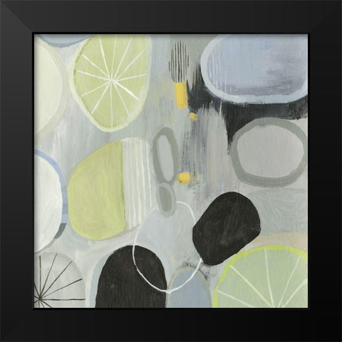 Balance Act I  Black Modern Wood Framed Art Print by Tom Reeves