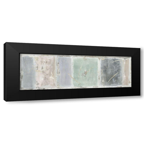 Silver Tiles  Black Modern Wood Framed Art Print with Double Matting by Tom Reeves