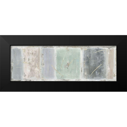 Silver Tiles  Black Modern Wood Framed Art Print by Tom Reeves