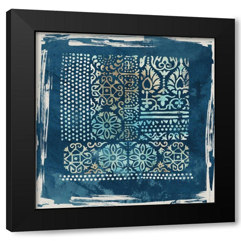 Inka  Black Modern Wood Framed Art Print by Reeves, Tom