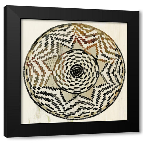 African Medallion  Black Modern Wood Framed Art Print by Reeves, Tom