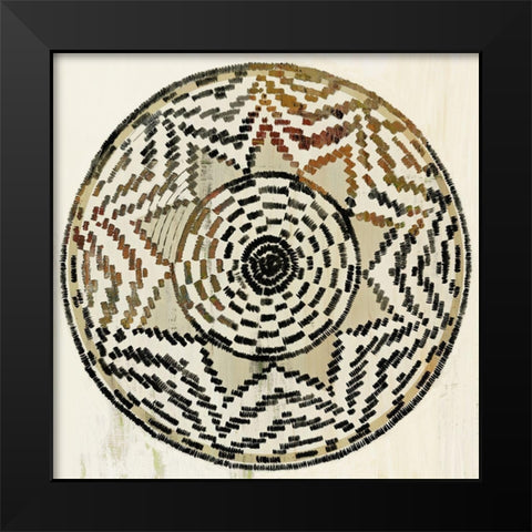 African Medallion  Black Modern Wood Framed Art Print by Reeves, Tom