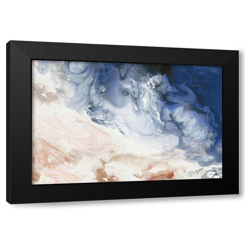 Indigo Bliss  Black Modern Wood Framed Art Print with Double Matting by Reeves, Tom