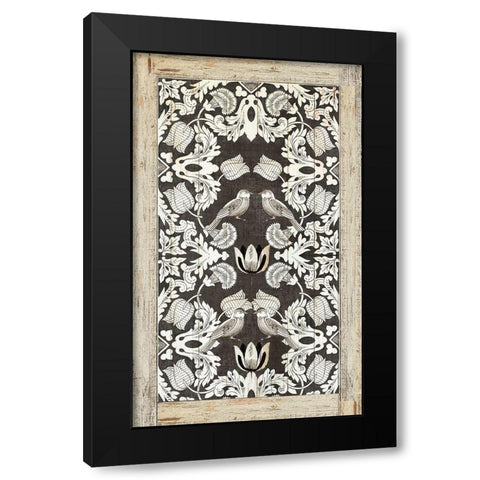 Floral Print I Black Modern Wood Framed Art Print by Reeves, Tom