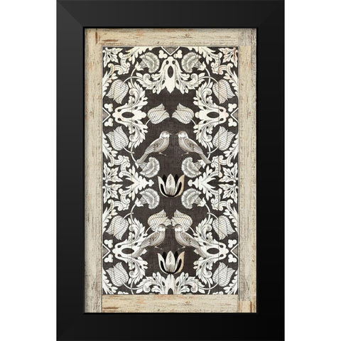 Floral Print I Black Modern Wood Framed Art Print by Reeves, Tom