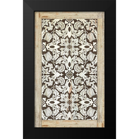 Floral Print II Black Modern Wood Framed Art Print by Reeves, Tom