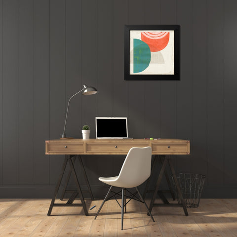 Chipper IV Black Modern Wood Framed Art Print by Reeves, Tom