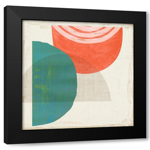 Chipper IV Black Modern Wood Framed Art Print with Double Matting by Reeves, Tom