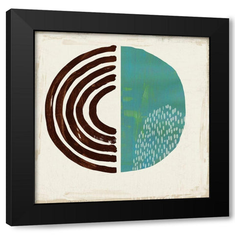 Chipper V Black Modern Wood Framed Art Print by Reeves, Tom