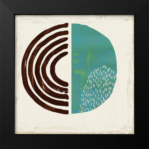 Chipper V Black Modern Wood Framed Art Print by Reeves, Tom
