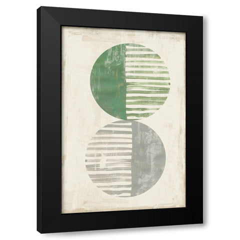 Heather II Black Modern Wood Framed Art Print with Double Matting by Reeves, Tom
