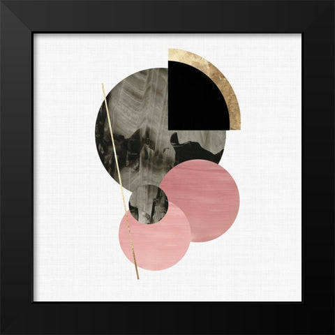 Spatial Black Modern Wood Framed Art Print by Reeves, Tom
