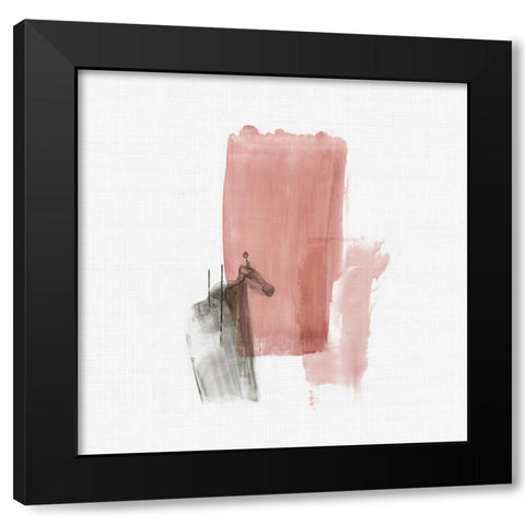 Rosy Tint I Black Modern Wood Framed Art Print by Reeves, Tom
