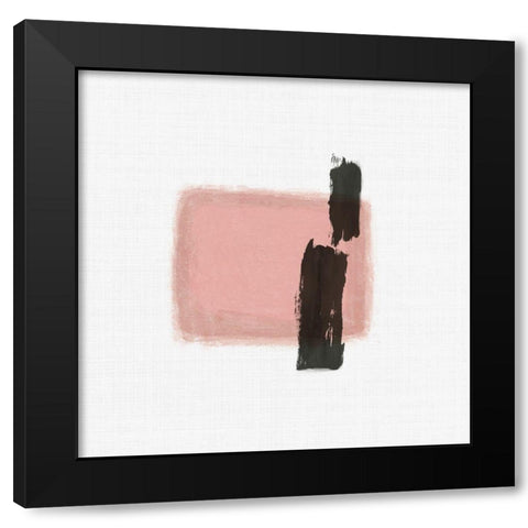 Rosy Tint II Black Modern Wood Framed Art Print with Double Matting by Reeves, Tom