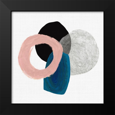 Gathering Black Modern Wood Framed Art Print by Reeves, Tom