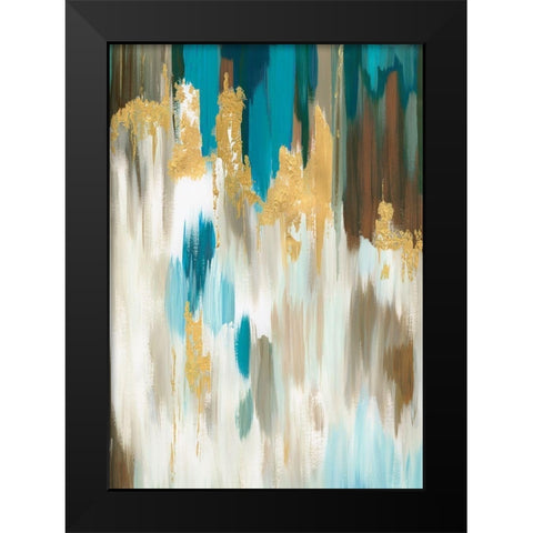 Seaway Black Modern Wood Framed Art Print by Reeves, Tom