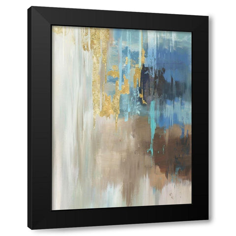 Flurry Black Modern Wood Framed Art Print by Reeves, Tom