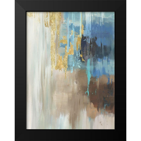 Flurry Black Modern Wood Framed Art Print by Reeves, Tom
