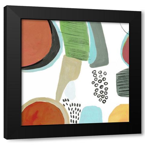 Joyous I  Black Modern Wood Framed Art Print by Reeves, Tom