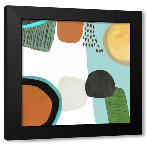 Joyous II  Black Modern Wood Framed Art Print by Reeves, Tom