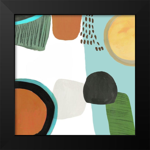 Joyous II  Black Modern Wood Framed Art Print by Reeves, Tom