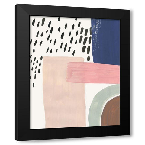 Escaping Stiffness Black Modern Wood Framed Art Print by Reeves, Tom