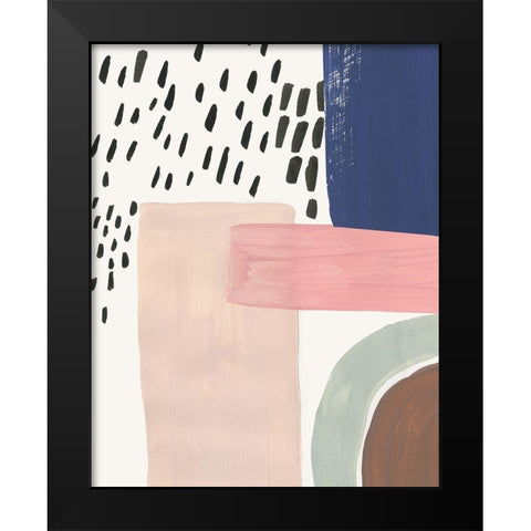 Escaping Stiffness Black Modern Wood Framed Art Print by Reeves, Tom