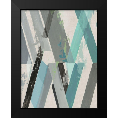 Geometric Percussion Black Modern Wood Framed Art Print by Reeves, Tom