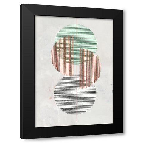 Dialogue Black Modern Wood Framed Art Print with Double Matting by Reeves, Tom