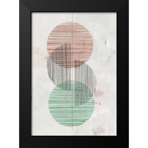 Dialogue Black Modern Wood Framed Art Print by Reeves, Tom