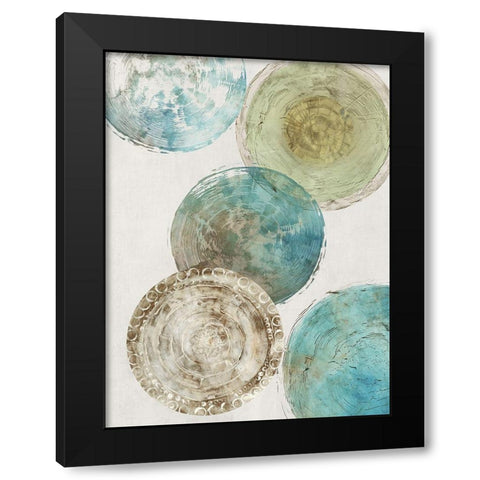 Color of the Thoughts Black Modern Wood Framed Art Print with Double Matting by Reeves, Tom