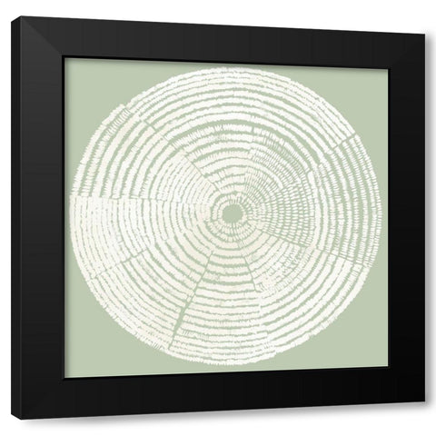 Circles of Life I Black Modern Wood Framed Art Print by Reeves, Tom