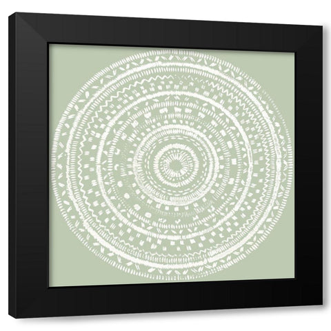Circles of Life II Black Modern Wood Framed Art Print by Reeves, Tom