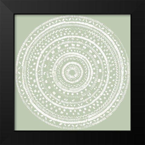 Circles of Life II Black Modern Wood Framed Art Print by Reeves, Tom