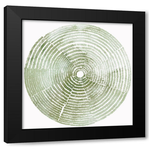 Reaching Balance I Black Modern Wood Framed Art Print with Double Matting by Reeves, Tom