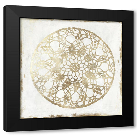 Gilded Star I Black Modern Wood Framed Art Print by Reeves, Tom