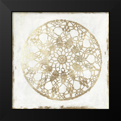 Gilded Star I Black Modern Wood Framed Art Print by Reeves, Tom