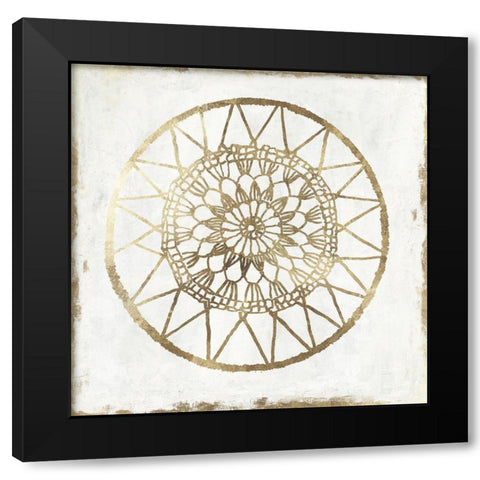 Gilded Star II Black Modern Wood Framed Art Print with Double Matting by Reeves, Tom