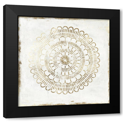 Gilded Star III Black Modern Wood Framed Art Print with Double Matting by Reeves, Tom