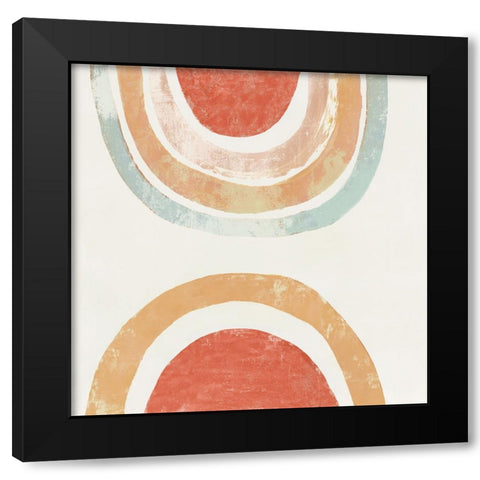 Rainbow Hills I Black Modern Wood Framed Art Print with Double Matting by Reeves, Tom