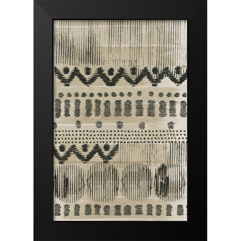 Wool and Silk II Black Modern Wood Framed Art Print by Reeves, Tom