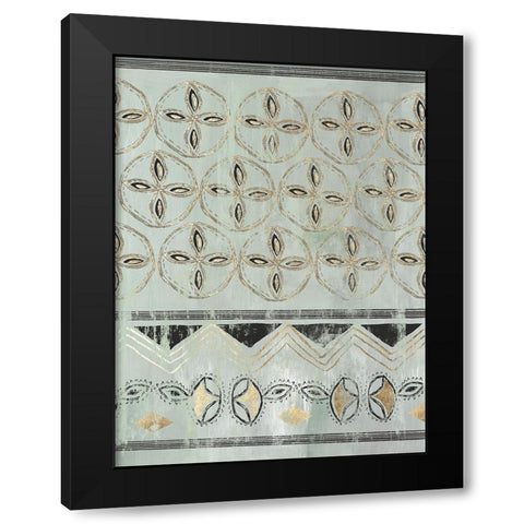 In the Rhythm I Black Modern Wood Framed Art Print by Reeves, Tom
